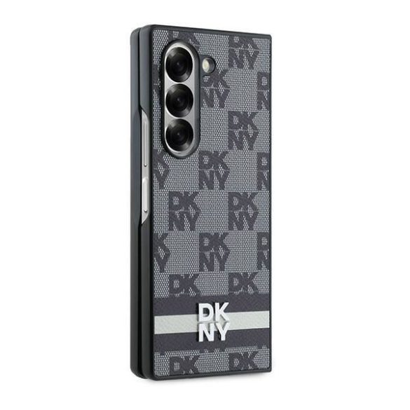 DKNY DKHCZFD6PCPTSSK Chequered Pattern Printed Stripes tok Samsung Galaxy Z Fold6 F956 - fekete