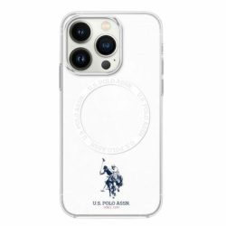   U.S. Polo Assn. USHMP16SHOCLDPW IML Ring MagSafe-kompatibilis tok iPhone 16 - fehér