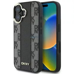   DKNY DKHMP16SPCPVSLK Checkered Pattern Magsafe keménytok iPhone 16 - fekete