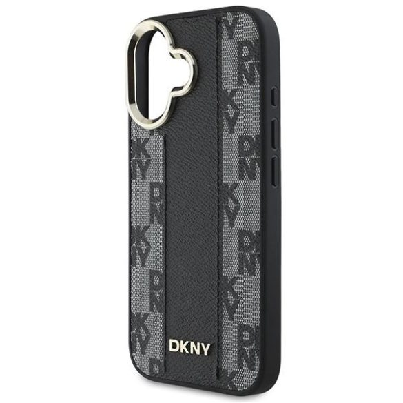 DKNY DKHMP16MPCPVSLK Checkered Pattern Magsafe keménytok iPhone 16 Plus - fekete