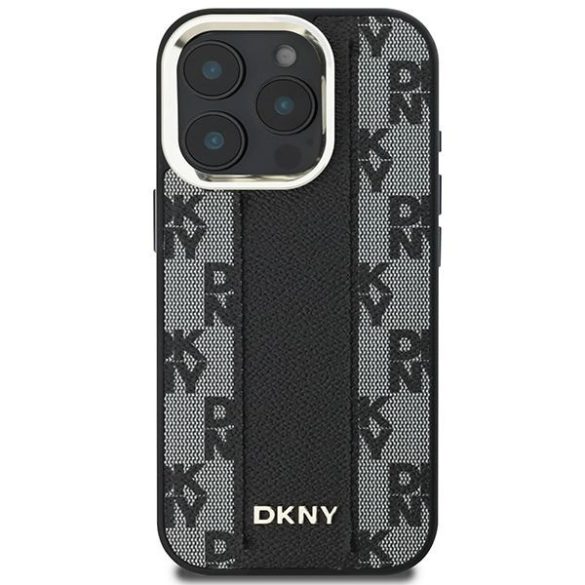 DKNY DKHMP16LPCPVSLK Checkered Pattern Magsafe keménytok iPhone 16 Pro - fekete