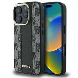   DKNY DKHMP16XPCPVSLK Checkered Pattern Magsafe keménytok iPhone 16 Pro Max - fekete