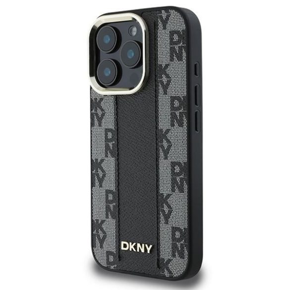 DKNY DKHMP16XPCPVSLK Checkered Pattern Magsafe keménytok iPhone 16 Pro Max - fekete