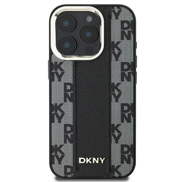 DKNY DKHMP16XPCPVSLK Checkered Pattern Magsafe keménytok iPhone 16 Pro Max - fekete