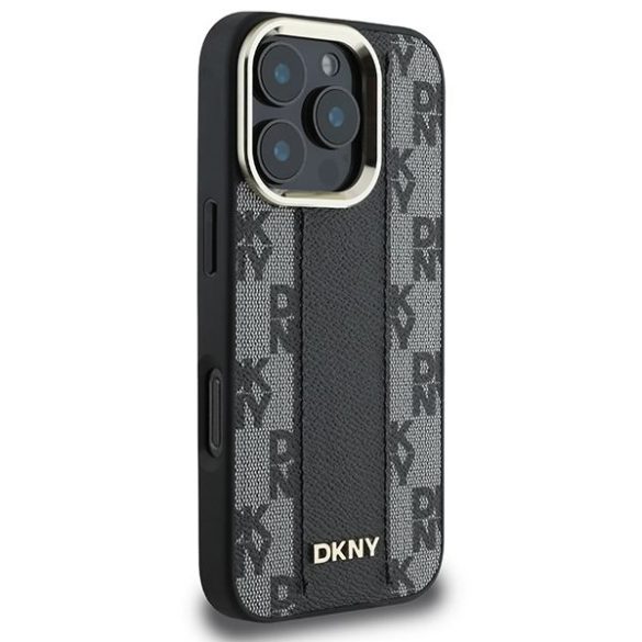 DKNY DKHMP16XPCPVSLK Checkered Pattern Magsafe keménytok iPhone 16 Pro Max - fekete