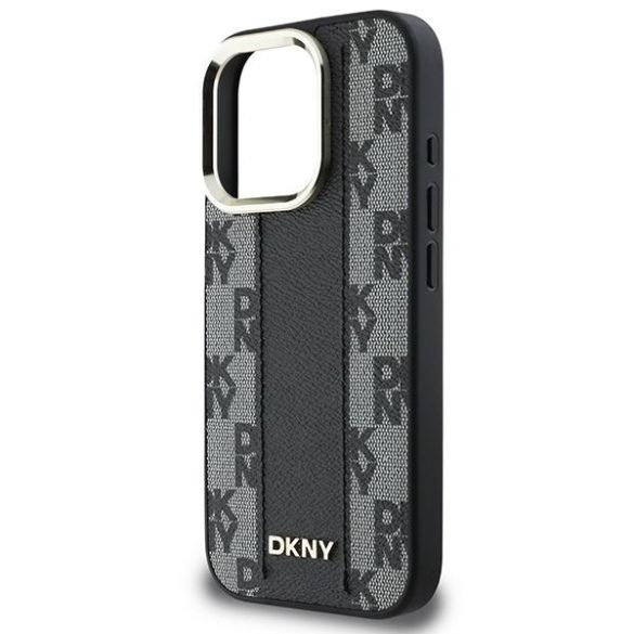 DKNY DKHMP16XPCPVSLK Checkered Pattern Magsafe keménytok iPhone 16 Pro Max - fekete