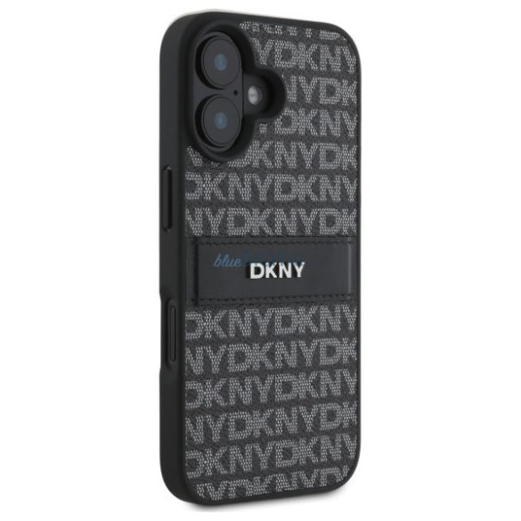 DKNY DKHCP16SPRTHSLK Texture Pattern Tonal Stripe keménytok iPhone 16 - fekete