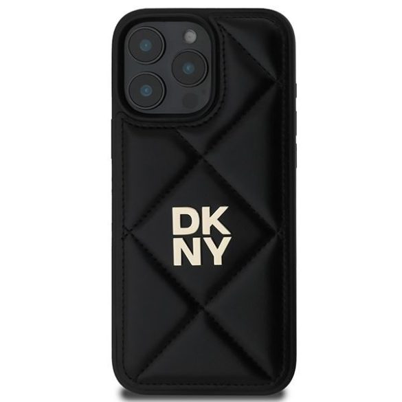 DKNY DKHCP16XPQDSLK Quilted Stack Logo tok iPhone 16 Pro Max - fekete