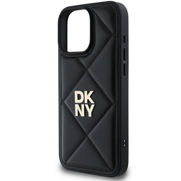 DKNY DKHCP16XPQDSLK Quilted Stack Logo tok iPhone 16 Pro Max - fekete