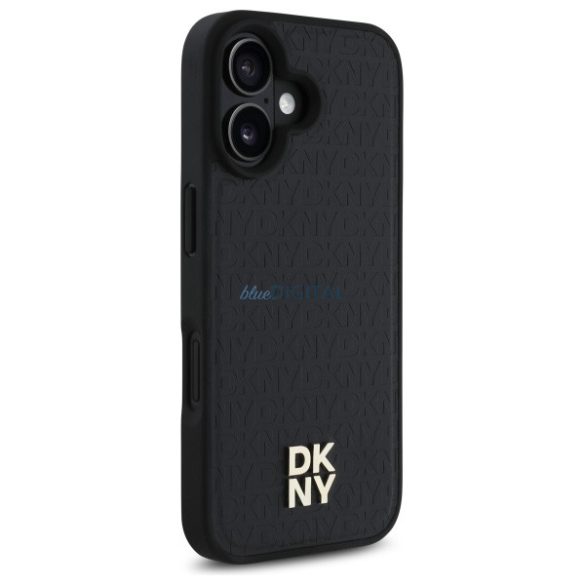 DKNY DKHMP16SPSHRPSK Repeat Pattern Stack Logo MagSafe-kompatibilis keménytok iPhone 16 - fekete