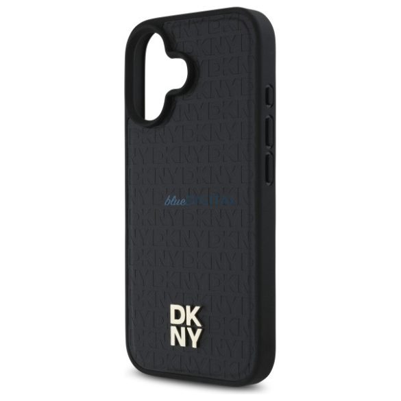 DKNY DKHMP16SPSHRPSK Repeat Pattern Stack Logo MagSafe-kompatibilis keménytok iPhone 16 - fekete