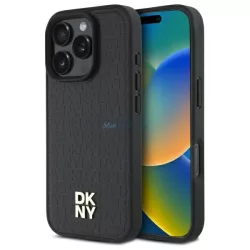   DKNY DKHMP16XPSHRPSK Repeat Pattern Stack Logo MagSafe-kompatibilis keménytok iPhone 16 Pro Max - fekete