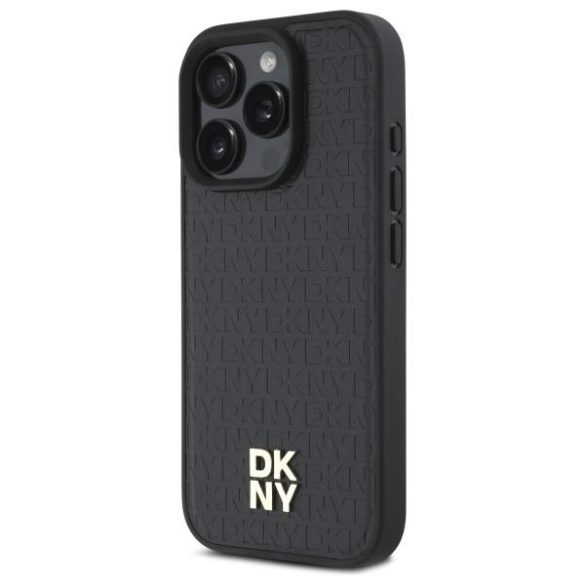 DKNY DKHMP16XPSHRPSK Repeat Pattern Stack Logo MagSafe-kompatibilis keménytok iPhone 16 Pro Max - fekete