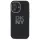 DKNY DKHCP16SSMCBSK Liquid Silicone Metal Logo keménytok iPhone 16 - fekete