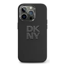   DKNY DKHCP16XSMCBSK Liquid Silicone Metal Logo keménytok iPhone 16 Pro Max - fekete