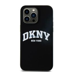   DKNY DKHMP16LSNYACH Silicone White Printed Logo MagSafe keménytok iPhone 16 Pro - fekete