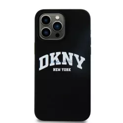   DKNY DKHMP16XSNYACH Silicone White Printed Logo MagSafe keménytok iPhone 16 Pro Max - fekete