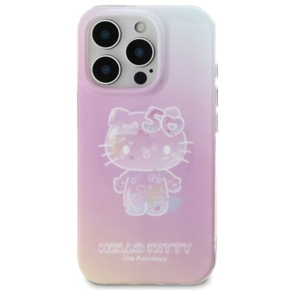 Hello Kitty HKHMP16LH50AP IML 50th Anniversary Magsafe keménytok iPhone 16 Pro - rózsaszín