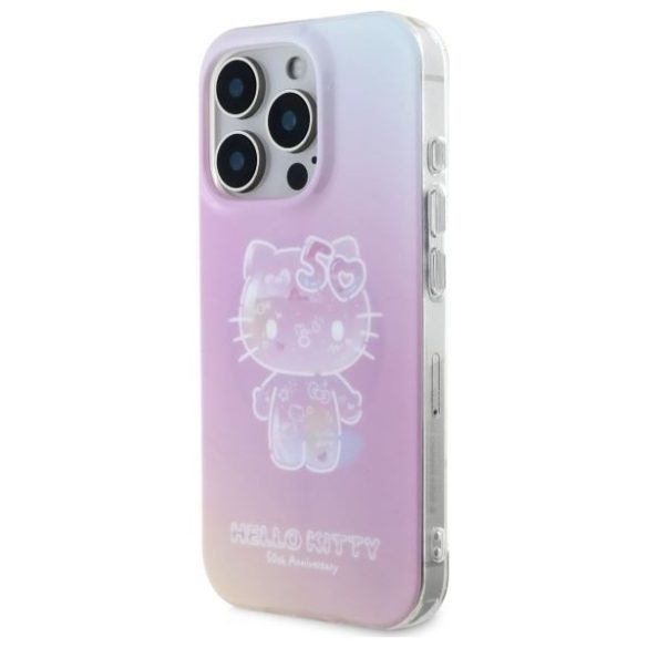 Hello Kitty HKHMP16XH50AP IML 50th Anniversary Magsafe keménytok iPhone 16 Pro Max - rózsaszín