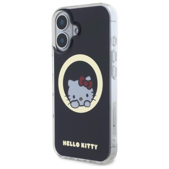 Hello Kitty HKHMP16SHSWKK IML Sweet Kitty Magsafe keménytok iPhone 16 - fekete