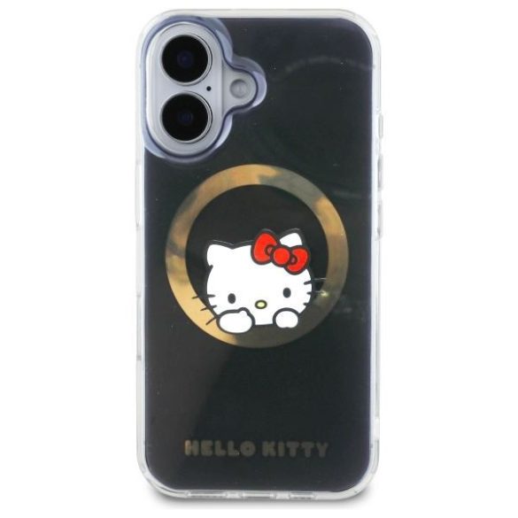 Hello Kitty HKHMP16SHSWKK IML Sweet Kitty Magsafe keménytok iPhone 16 - fekete