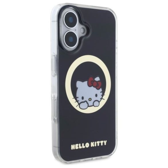 Hello Kitty HKHMP16SHSWKK IML Sweet Kitty Magsafe keménytok iPhone 16 - fekete