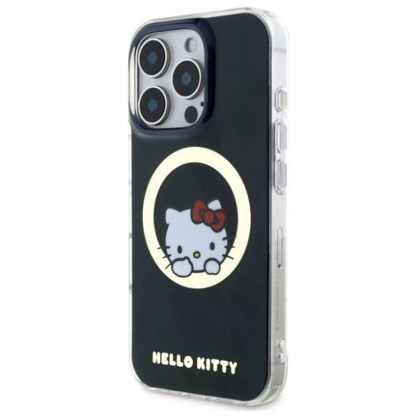 Hello Kitty HKHMP16LHSWKK IML Sweet Kitty Magsafe keménytok iPhone 16 Pro - fekete