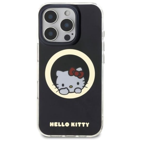 Hello Kitty HKHMP16LHSWKK IML Sweet Kitty Magsafe keménytok iPhone 16 Pro - fekete