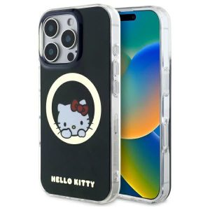 Hello Kitty HKHMP16XHSWKK IML Sweet Kitty Magsafe keménytok iPhone 16 Pro Max - fekete