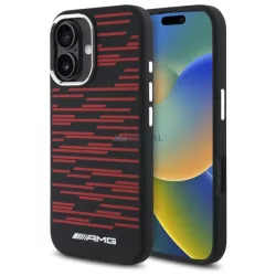   AMG AMHMP16S24SSRRK Silicone Graphics MagSafe MagSafe-kompatibilis keménytok iPhone 16 - fekete