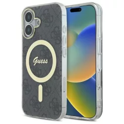   Guess GUHMP16MH4STK IML 4G MagSafe-kompatibilis keménytok iPhone 16 Plus - fekete