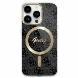   Guess GUHMP16XH4STK IML 4G MagSafe-kompatibilis keménytok iPhone 16 Pro Max - fekete