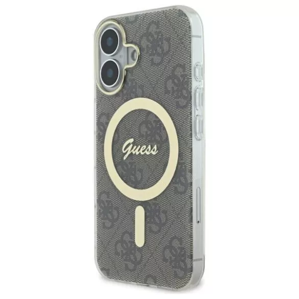 Guess GUHMP16SH4STW iPhone 16 6,1" barna keménytok IML 4G MagSafe