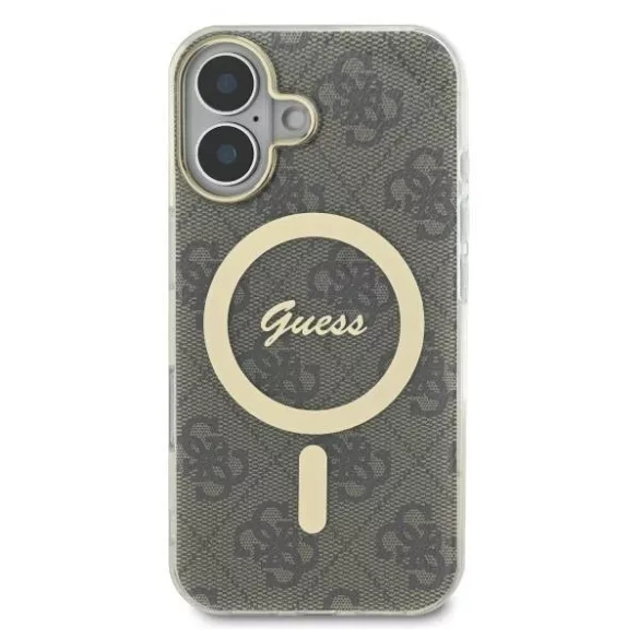 Guess GUHMP16MH4STW iPhone 16 Plus 6.7" barna keménytok IML 4G MagSafe