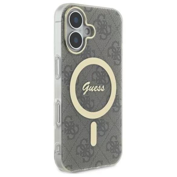 Guess GUHMP16MH4STW iPhone 16 Plus 6.7" barna keménytok IML 4G MagSafe