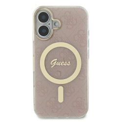   Guess GUHMP16LH4STP IML 4G MagSafe keménytok iPhone 16 Pro - rózsaszín