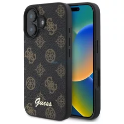   Guess GUHMP16SPGPYSK Peony Script MagSafe keménytok iPhone 16 - fekete