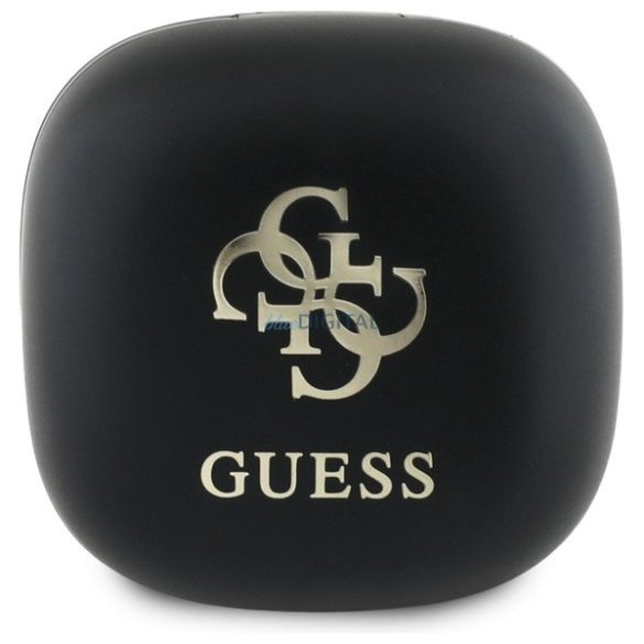 Guess GUTWSJ144ESK Iridescent 4G Printed Logo TWS Bluetooth vezeték nélküli fülhallgató - fekete