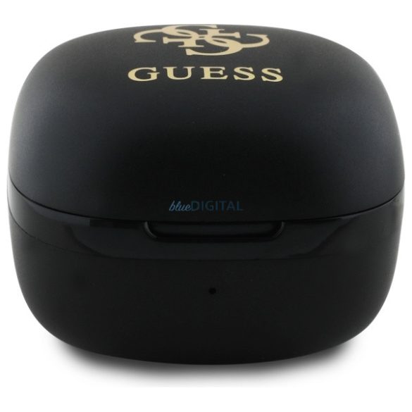 Guess GUTWSJ144ESK Iridescent 4G Printed Logo TWS Bluetooth vezeték nélküli fülhallgató - fekete