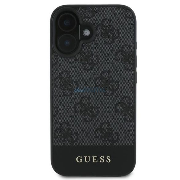 Guess GUHCP16SG4GLGR 4G Bottom Stripe keménytok iPhone 16 - szürke