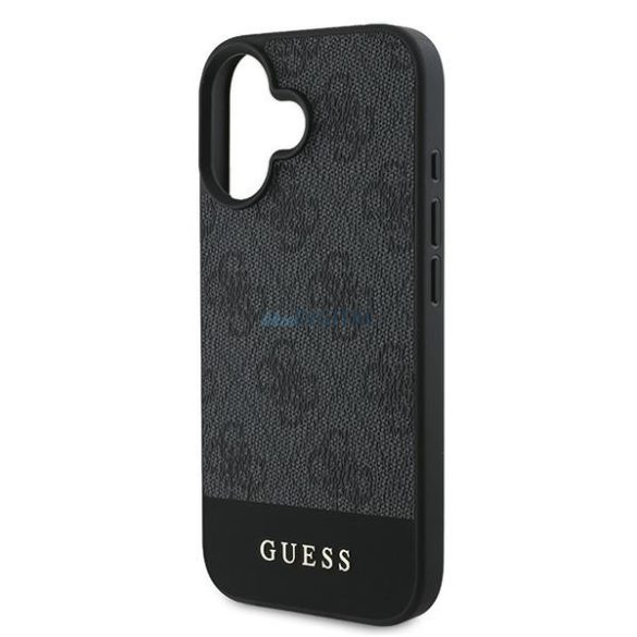 Guess GUHCP16SG4GLGR 4G Bottom Stripe keménytok iPhone 16 - szürke