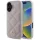 Guess GUHCP16SPSQSQSP Quiled Metal Logo keménytok iPhone 16 - rózsaszín