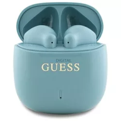   Guess GUTWSJ14ESGQ Printed Classic Logo TWS Bluetooth vezeték nélküli fülhallgató - türkizkék