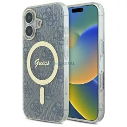   Guess GUHMP16SH4STB IML 4G MagSafe keménytok iPhone 16 - kék