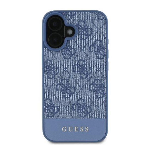 Guess GUHCP16SG4GLBL 4G Bottom Stripe keménytok iPhone 16 - kék