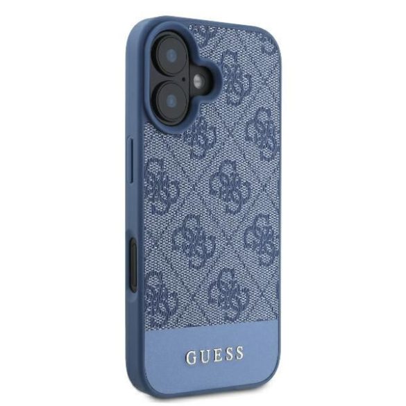 Guess GUHCP16SG4GLBL 4G Bottom Stripe keménytok iPhone 16 - kék