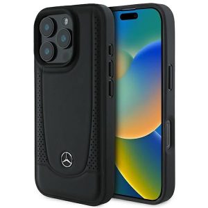 Mercedes MEHCP16XARMBK Leather Urban keménytok iPhone 16 Pro Max - fekete