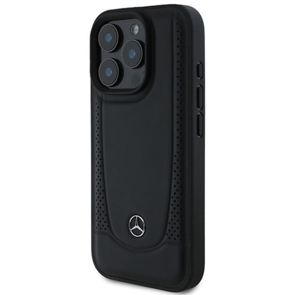 Mercedes MEHCP16XARMBK Leather Urban keménytok iPhone 16 Pro Max - fekete