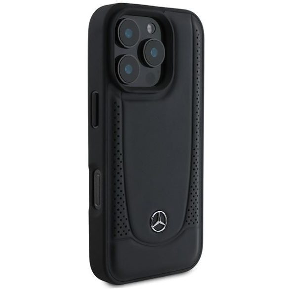 Mercedes MEHCP16XARMBK Leather Urban keménytok iPhone 16 Pro Max - fekete