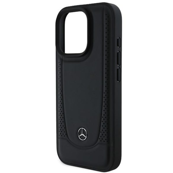 Mercedes MEHCP16XARMBK Leather Urban keménytok iPhone 16 Pro Max - fekete